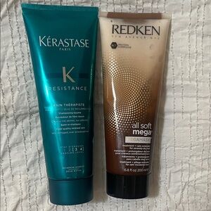 Kerastace and Redken all soft mega mask